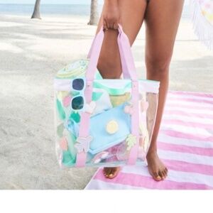 Stoney Clover Lane/Target Collab Transparent Carry-all Beach Tote Bay